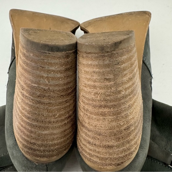 Rebels Stomp Gray Leather Western Booties Ankle Boots Size 8 - Picture 11 of 15